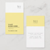 Modern zuiver multifunctioneel verticaal Visitekaa Visitekaartje (Voorkant / Achterkant)