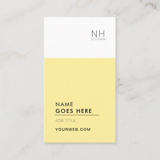 Modern zuiver multifunctioneel verticaal Visitekaa Visitekaartje (Voorkant)