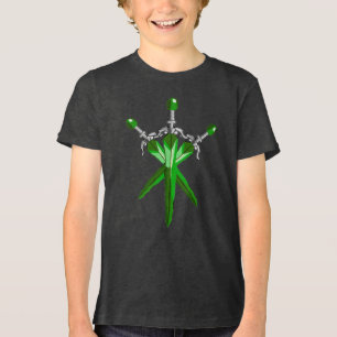 Modern Zwaardbladontwerp Tri-Blend Shirt