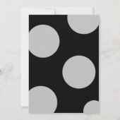 Modern Zwart 30e verjaardag Party Foto Kaart (Achterkant)