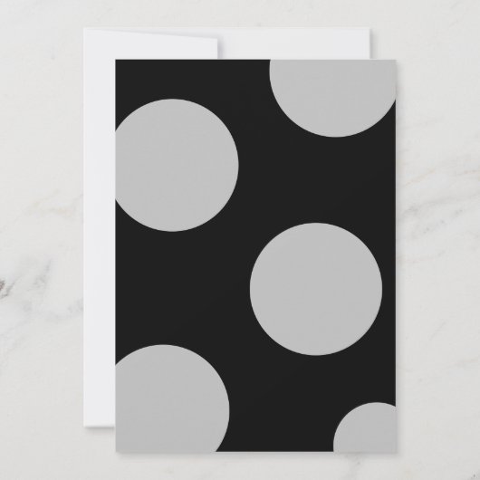 Modern Zwart 30e verjaardag Party Foto Kaart (Achterkant)