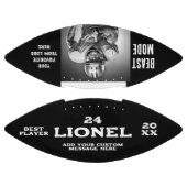 Modern Zwart Aangepaste Naam Tekst Fotospeler Numm American Football (Panelen)