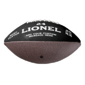 Modern Zwart Aangepaste Naam Tekst Fotospeler Numm American Football (Gedraaid 270)