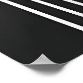 Modern Zwart Abstract Elegant Geometrisch Minimali Poster (Hoek)