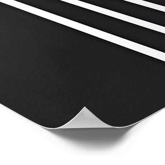 Modern Zwart Abstract Elegant Geometrisch Minimali Poster (Hoek)