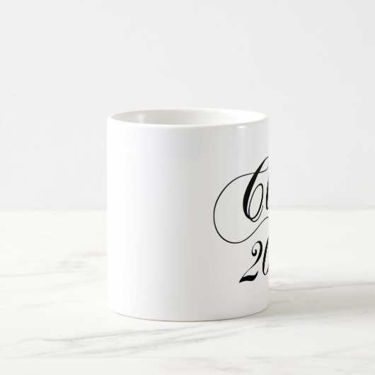 Modern zwart | Afgestudeerd Koffiemok (Center)