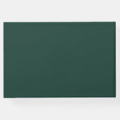 Modern Zwart Agaat Goud Script Emerald Groen Gastenboek (Achterkant)