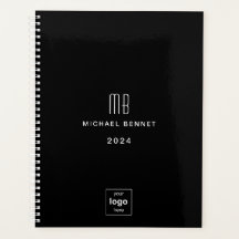 Modern zwart bedrijfslogo 2024 