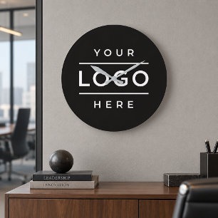 Modern zwart bedrijfslogo Corporate branding Grote Klok