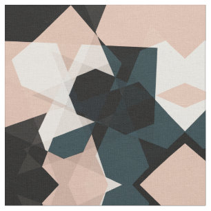 Modern zwart beige geometrisch Abstract patroon Stof