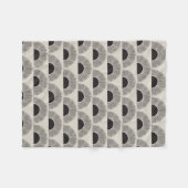 Modern Zwart & Beige Zonsondergang Abstract Kunstp Fleece Deken (Voorkant (Horizontaal))