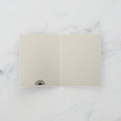 Modern Zwart & Beige Zonsondergang Abstract Kunstp Kaart (Binnen)