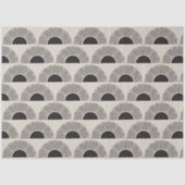 Modern Zwart & Beige Zonsondergang Abstract Kunstp Tissuepapier (Voorkant)