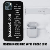 Modern zwart bijbelvers Case-Mate iPhone case