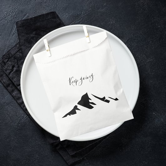 Modern Zwart Blijf Doorgaan Eenvoudig Bedankzakje