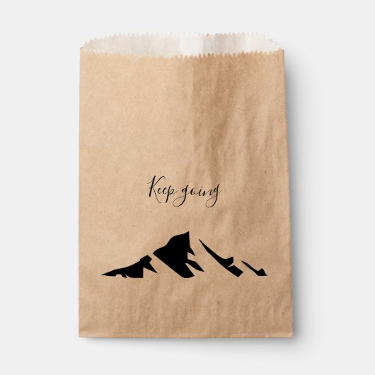 Modern zwart blijft eenvoudig bedankzakje (Voorkant)