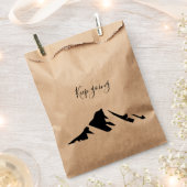 Modern zwart blijft eenvoudig bedankzakje (Geknipt)