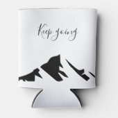 Modern zwart blijft eenvoudig blikjeskoeler (Voorkant)