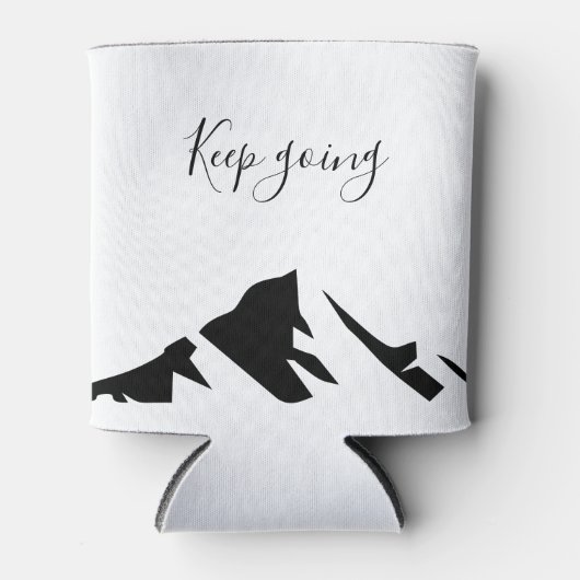 Modern zwart blijft eenvoudig blikjeskoeler (Voorkant)