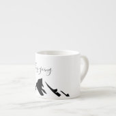 Modern zwart blijft eenvoudig espresso kop (Voorkant rechts)