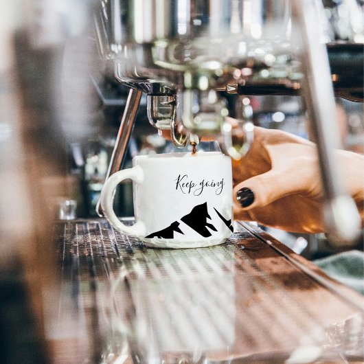 Modern zwart blijft eenvoudig espresso kop