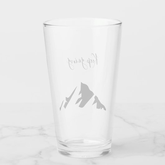 Modern zwart blijft eenvoudig glas (Achterkant)