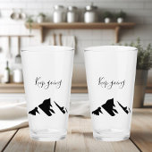 Modern zwart blijft eenvoudig glas