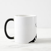 Modern zwart blijft eenvoudig magische mok (Links)