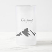 Modern zwart blijft eenvoudig matglas bierpul (Center)