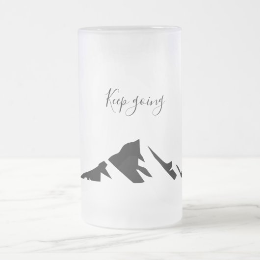 Modern zwart blijft eenvoudig matglas bierpul (Center)