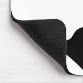 Modern zwart blijft eenvoudig muismat (Hoek)