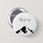 Modern zwart blijft eenvoudig ronde button 5,7 cm (Voorkant /achterkant)