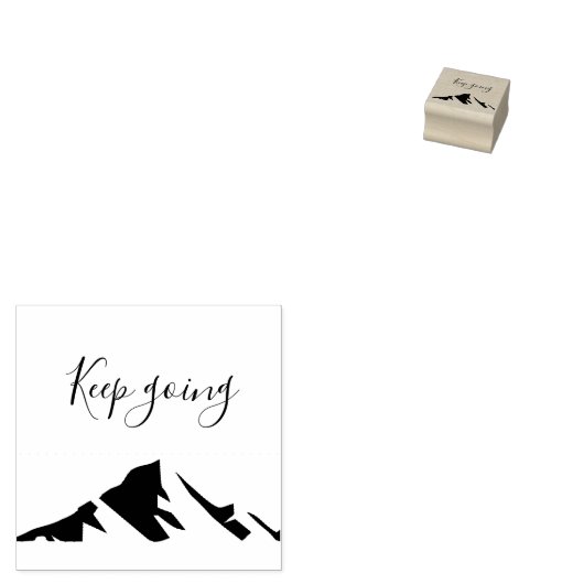 Modern zwart blijft eenvoudig rubberstempel (Gestempeld)