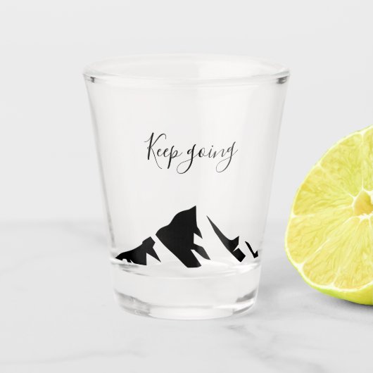 Modern zwart blijft eenvoudig shot glas (Voorkant)