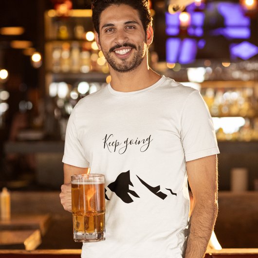 Modern zwart blijft eenvoudig t-shirt