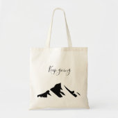 Modern zwart blijft eenvoudig tote bag (Voorkant)