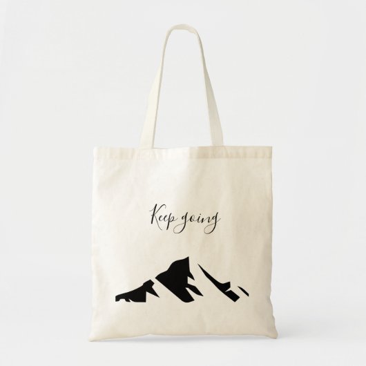 Modern zwart blijft eenvoudig tote bag (Voorkant)