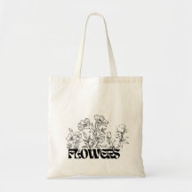 Modern zwart Bloemen grafisch en tekst