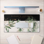 Modern Zwart Blush Goud Eucalyptus Corporate Groot Bureaumat<br><div class="desc">Modern Zwart Blush Goud Eucalyptus Corporate Grote Bureaumat</div>