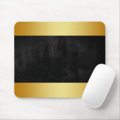 Modern zwart bord met Gold Badge Muismat (Met muis)