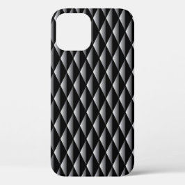 Modern zwart diamant geometrisch patroon Case-Mate iPhone case
