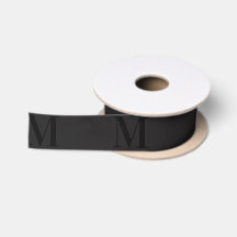 Modern zwart donkergrijs minimalistisch monogram 1