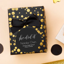 Modern zwart Elegant Fonts Afstuderen