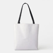 Modern zwart en beige gestreept tote bag (Achterkant)