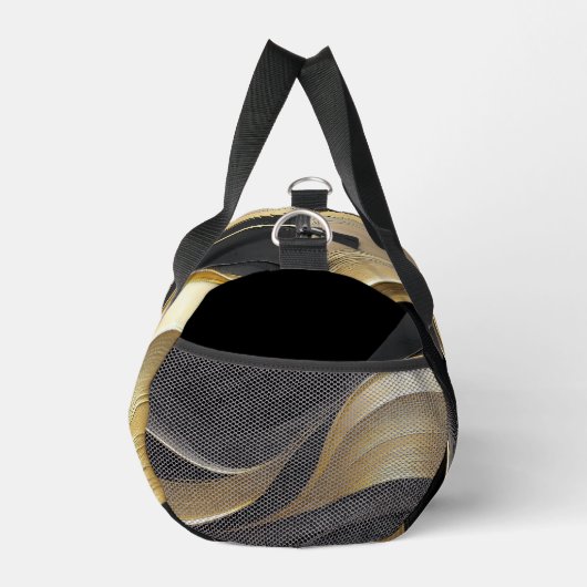 Modern zwart en goud Abstracte luxe- Plunjezak (Rechts)