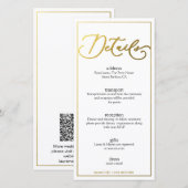Modern zwart en goud Elegant (Voorkant / Achterkant)