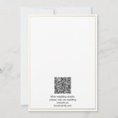 Modern zwart en goud Elegant Kaart (Achterkant)