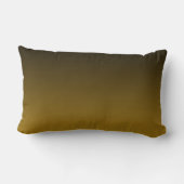 Modern zwart en goud gradiënt lumbaal kussen (Achterkant)