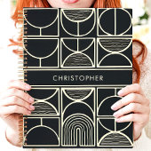 Modern Zwart en Goud Minimalistisch Planner