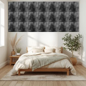 Modern zwart en grijs gestructureerd abstract ontw tegeltje